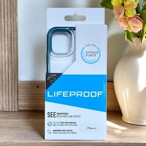 Offizielle Original Otterbox Lifeproof (iPhone 11) Hülle Fallschutzhülle klar/grün - Bild 1 von 9
