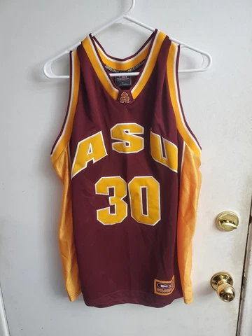 Arizona State ASU Basketball Jersey Men's Size Large Colosseum Maroon Gold Cover