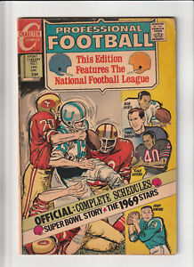 Charlton Sport Library Professional Football#1,  NFL 1969, Combined Shipping