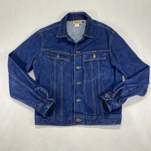 Vintage Dickies Branders Jeansjacke Herren 40 R USA Made Blue Jeans Western sehr guter Zustand - Bild 1 von 12