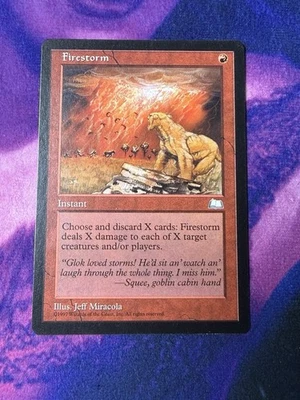 Firestorm Weatherlight NM Red Rare Reserved List MAGIC GATHERING CARD - Image 1 of 2