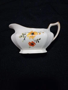 Vintage SAHNEKÄNNCHEN - Limoges, USA China Co. Poppy  - Bild 1 von 6