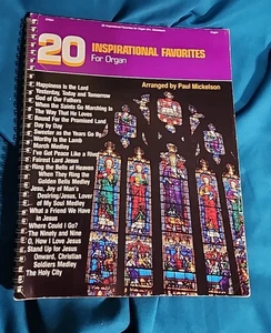 20 Inspirational Favorites For Organ: Hymnal Paul Mickelson sheet music church - Bild 1 von 5