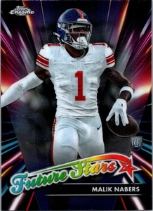 2024 Topps Chrome #FS-9 Malik Nabers Future Stars - Picture 1 of 2