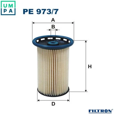FUEL FILTER PE 973/7 FOR VW CC/PASSAT/SEDAN/GRANDE SHARAN/VAN TIGUAN/TIGUAN 2.0L - Image 1 of 4