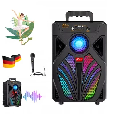 Altoparlante Bluetooth Portatile 2000W Stereo Subwoofer Music Box Radio e Microfono - Immagine 1 di 4