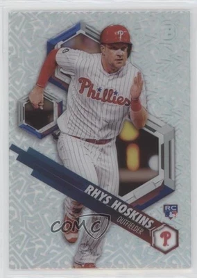 2018 Bowman High Tek Pattern 3 Jagged Maze Rhys Hoskins #RHT-RH Rookie RC - Image 1 of 2