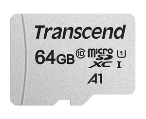 Transcend 64GB microSDXC 300S Class 10 Memory Card with up to 95/45 MB/s (for Sm - Picture 1 of 6