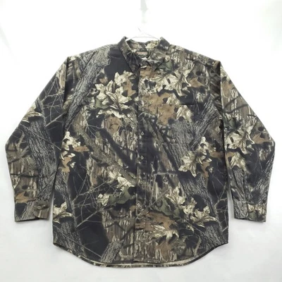 Mossy Oak Shirt Mens XL Camo Classic Long Sleeve Hunting Camouflage Outdoors - Image 1 of 4