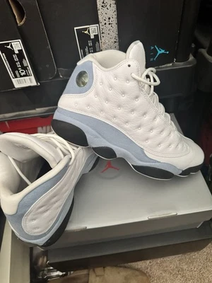Nike Air Jordan 13 Mujer Talla 8.5 Retro Blanco/Amarillo Ocre-Azul Gris Jaune Foto 1 de 4