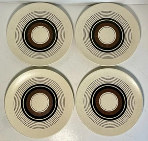 Set Of 4 Mikasa Indian Feast Tribal Ring 7-5/8" Stoneware Salad Plates DE803 - Picture 1 of 4