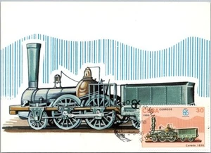 CUBA Railroad 4x6 Postcard "Locomotora Antigua Canada" EXPO 86 Vancouver Cancel - Picture 1 of 2
