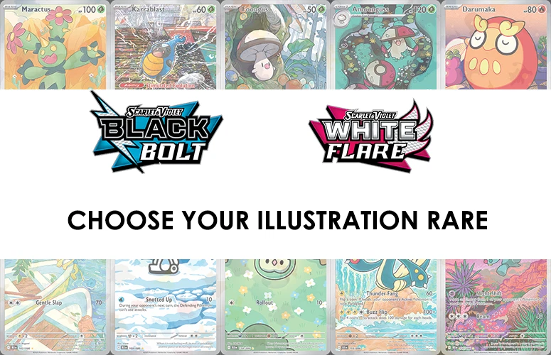POKEMON BLACK BOLT WHITE FLARE ILLUSTRATION RARE - PICK YOUR CARD! FREE SHIP! - Image 1 of 1