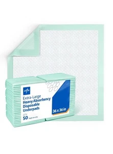 Medline Inkontinenz Betteinlagen 36x36 cm (50er Pack), super saugfähig extra - Bild 1 von 1