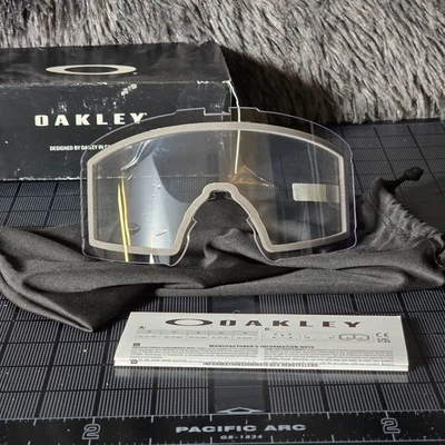 NEW Oakley Line Miner L Replacement Lens-Clear-Storm Lens - Image 1 of 4