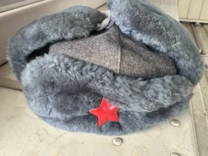 1985 Soviet Army War Winter Hat Ushanka 56 size. - Picture 1 of 11