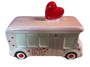 NEW 2025 Target Spritz Valentine’s Heart Ceramic Love Bus Pink Red Iridescent - Picture 1 of 4