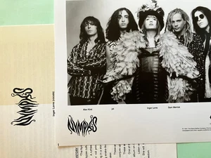 The Nymphs w/ Inger Lorre , original vintage press kit headshot photo &Biography - Picture 1 of 3