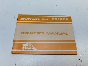 NOS 1975 Honda CB125S S2 125 Genuine OEM Owner's Owners Manual Book - Picture 1 of 21