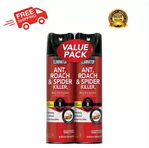 Indoor Bug Roach & Spider Insect Killer Aerosol Spray Pack Of 2 Kill On Contact - Picture 1 of 8