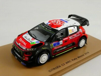 Spark Citroen C3 WRC #11 Sebastian Loeb Mexico 2018 1/43 S5962 - Immagine 1 di 3