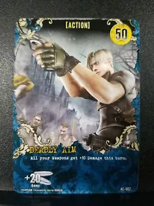 Resident Evil Deck Building Game 2010 pieza de repuesto tarjeta acción objetivo mortal - Imagen 1 de 2