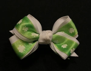 "Cinta de arco verde y blanco St Patricks Day 3""" - Imagen 1 de 3