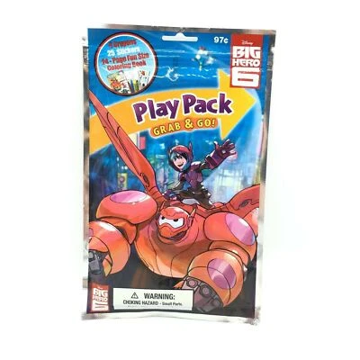 Disney Big Hero 6 Hiros Heroes Play Pack 4 Crayones Pegatinas 24 Pg Libro para Colorear Foto 1 de 3