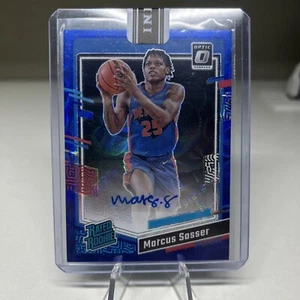 2023 Optic Basketball Marcus Sasser RC Pistons Blue Scope 5/15 Autograph Sealed - Picture 1 of 2