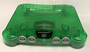 N64 Jungle Green Console Only Replacement Nintendo 64 Tested Working +Jumper Pak - Picture 1 of 3