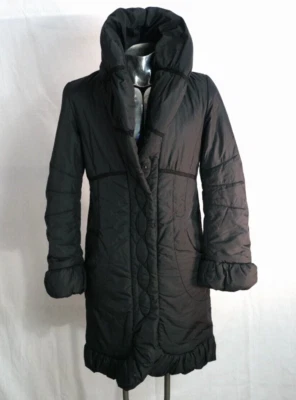 Elie Tahari Gray Pillow Collar Long Down Puffer puffy Coat size S - Image 1 of 4