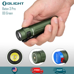 Olight Baton 3 Pro OD Torcia LED Ricaricabile Bianco Freddo 1500 Lumen - Foto 1 di 11