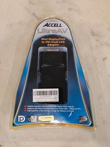 Accell UltraAV Mini DisplayPort to DVI-D Dual-Link Adapter B087B-003J - Picture 1 of 5