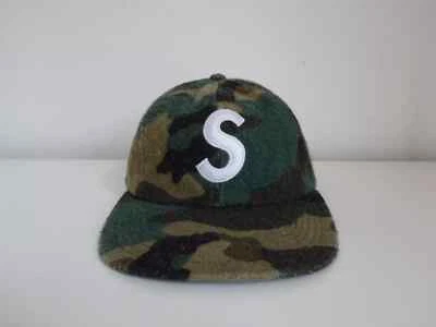 Supreme FW17 Wool S Logo 6-Panel Cap - Camo | Rare Vintage Hat - Image 1 of 4
