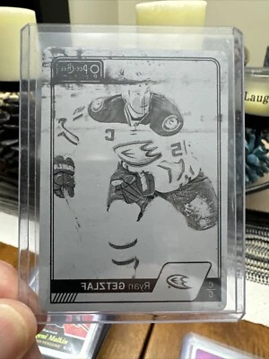 2016-17 O-Pee-Chee Platinum Printing Plate Black 1/1 Ryan Getzlaf - Image 1 of 2
