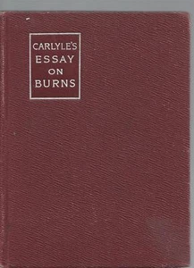 Carlyles essay on burns poems from burns 1904 by willard gore mini book macmilan - Picture 1 of 10