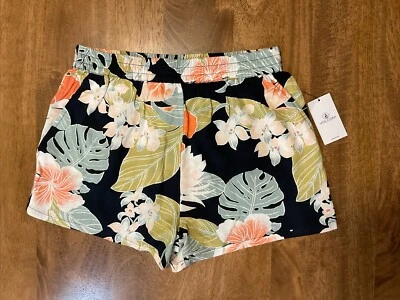 Volcom Womens Shorts NWT Size Extra Small Beach Bandit Short Multi Color Floral - Image 1 of 4