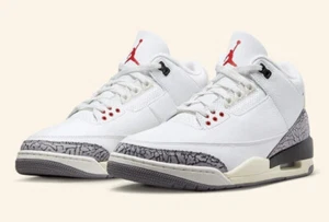 Nike Air Jordan 3 Retro Cemento Blanco Reimaginado 2023 GS Talla 4.5Y DM0967-100 NUEVO - Imagen 1 de 1