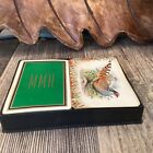 Vintage Fall Pheasant And Green Playing Card Deck Set in Original Box Mid Mod