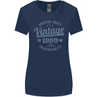Vintage Rok 43. urodziny 1980 Damska koszulka o szerszym kroju