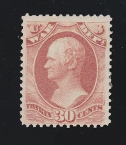 US O92 30c War Department Official Mint F-VF OG H SCV $130 - Picture 1 of 2