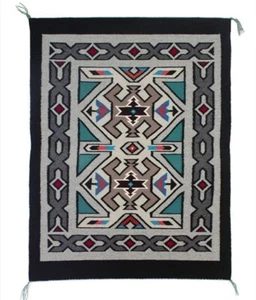 Handmade Navajo Rug Size 8x10 Native American style Modern rug Free Shipping - Picture 1 of 1