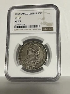 1832 Capped Bust Half NGC XF45 O-104 - Picture 1 of 2