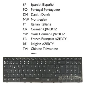 Teclado para Clevo P650HP3 P650RP6 P650RS-G P651HS-G P670HP6 P670RP6 RGB retroiluminado - Imagen 1 de 12