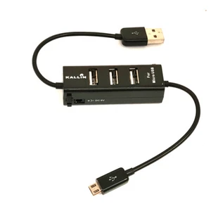 HUB 2.0 CARICABATTERIE ADATTATORE 3 PORTE MICRO USB MOLTIPLICATORE CELLULARE SC0 - Foto 1 di 1