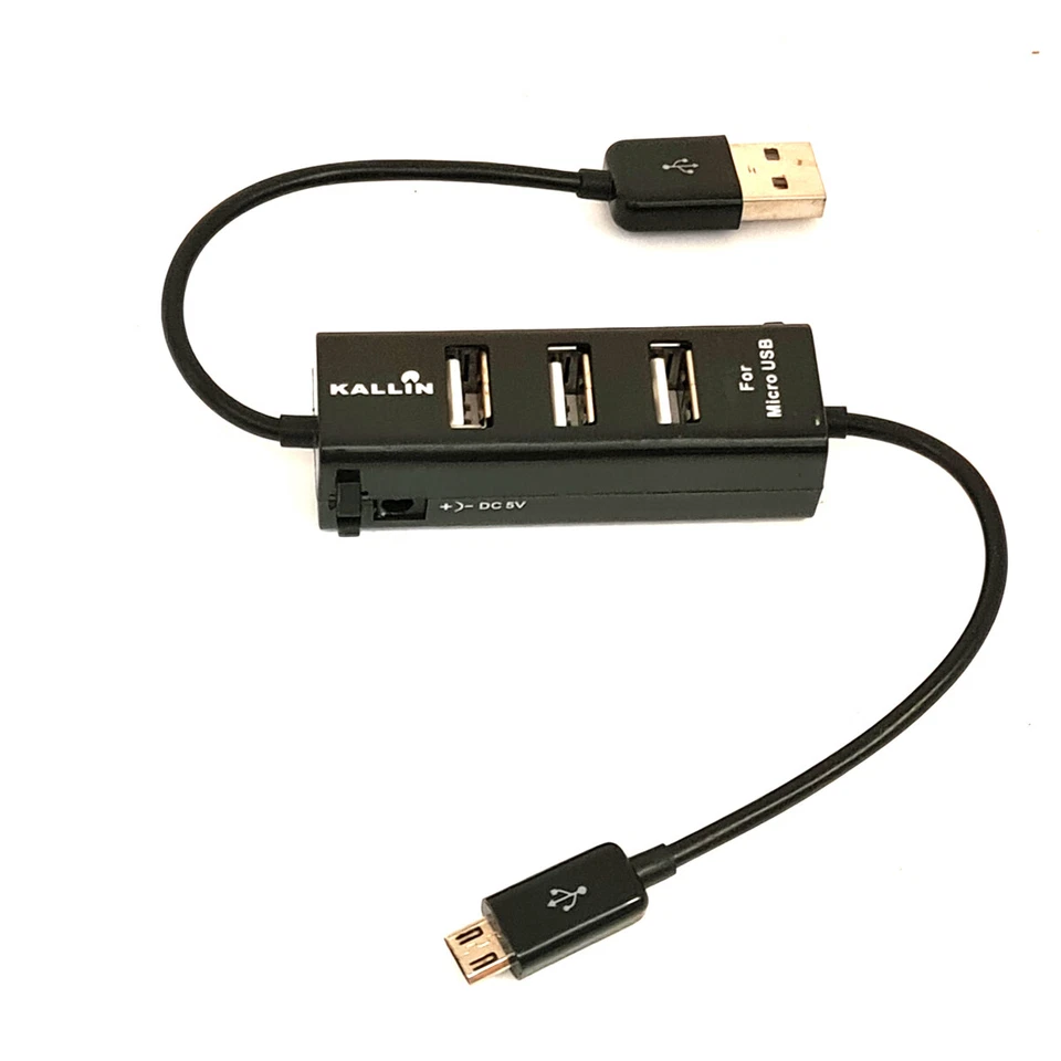 HUB 2.0 CARICABATTERIE ADATTATORE 3 PORTE MICRO USB MOLTIPLICATORE CELLULARE SC0 - Immagine 1 di 1