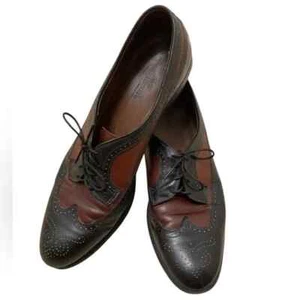 Zapato Oxford Allen Edmonds Vintage Amherst Punta de Ala, Negro y Marrón, Para Mujer’s 10 - Imagen 1 de 12