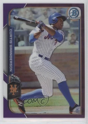 2015 Bowman Chrome Purple Refractor /250 Curtis Granderson #82 - Image 1 of 2