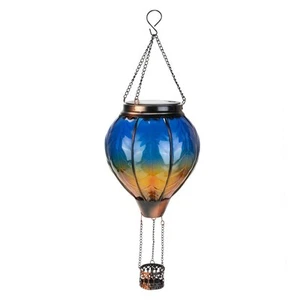 2X(Hot Air Balloon Solar with Flickering Flame Light Outdoor Solar Hanging6025 - Picture 1 of 10