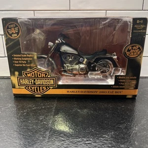 Harley Davidson Fat Boy 2003 serie 1 escala 1 ERTL 1/10 - Imagen 1 de 6